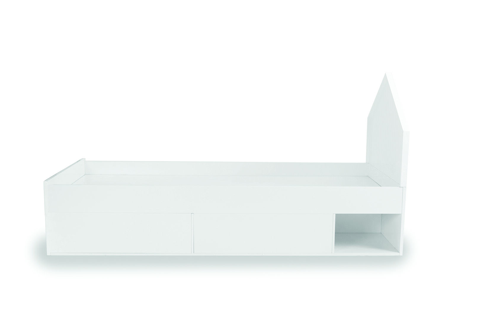 McLEAN - Single Bed House Headboard with Storage McLEAN