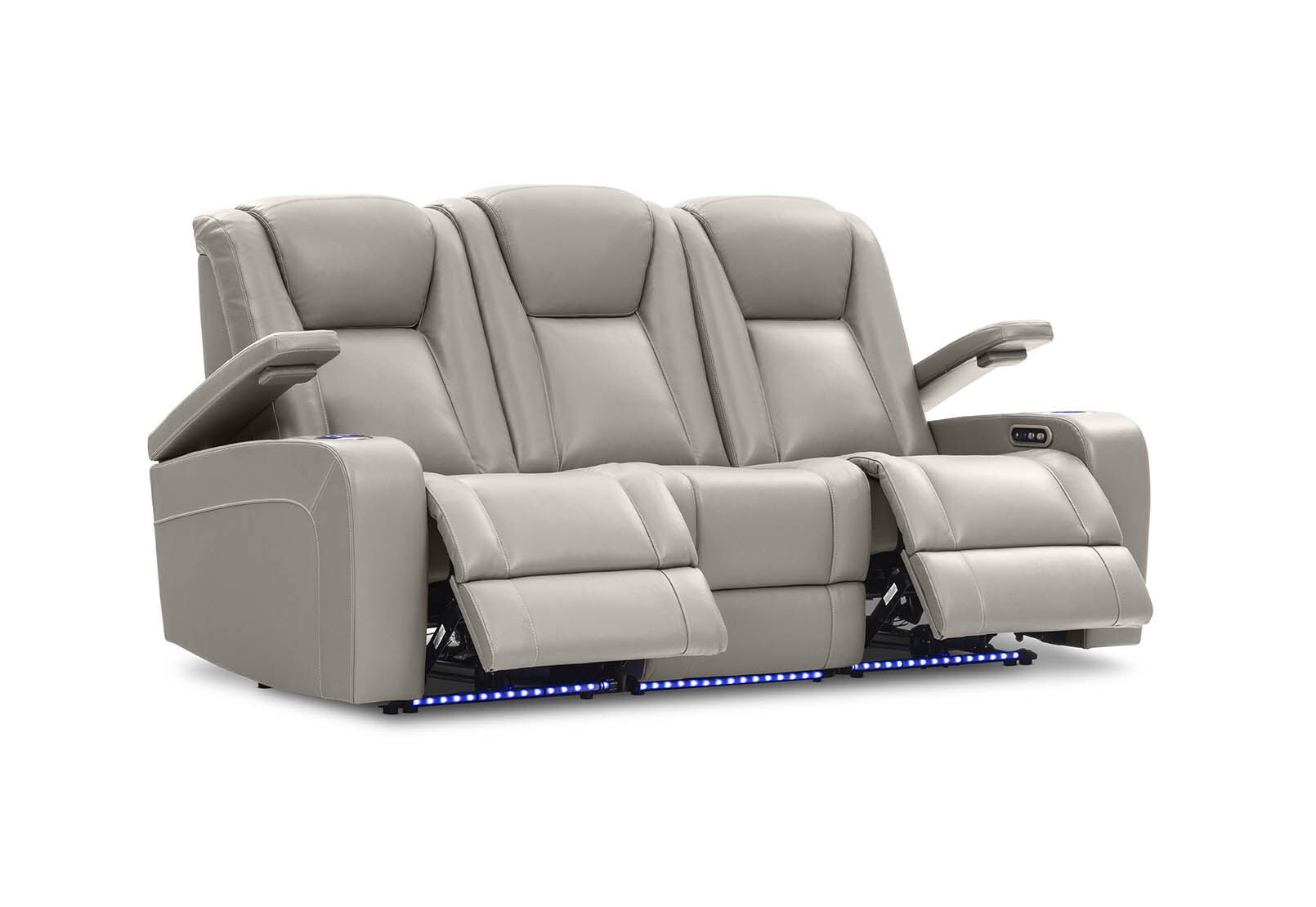 SENTINAL MK2 LEATHER - 3 Seater with 2 Electric Recliners SENTINAL MK2 LEATHER