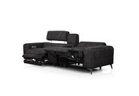 SINATRA FABRIC - Media 3 Seater with 2 Inbuilt Electric Recliners SINATRA FABRIC