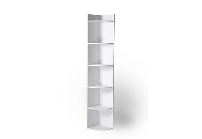 LEACH - White Corner Bookshelf