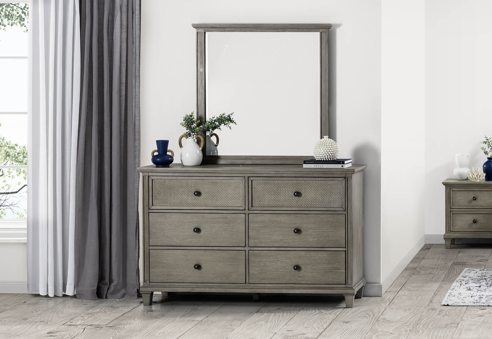 GREY ANDERSON Dresser with Mirror