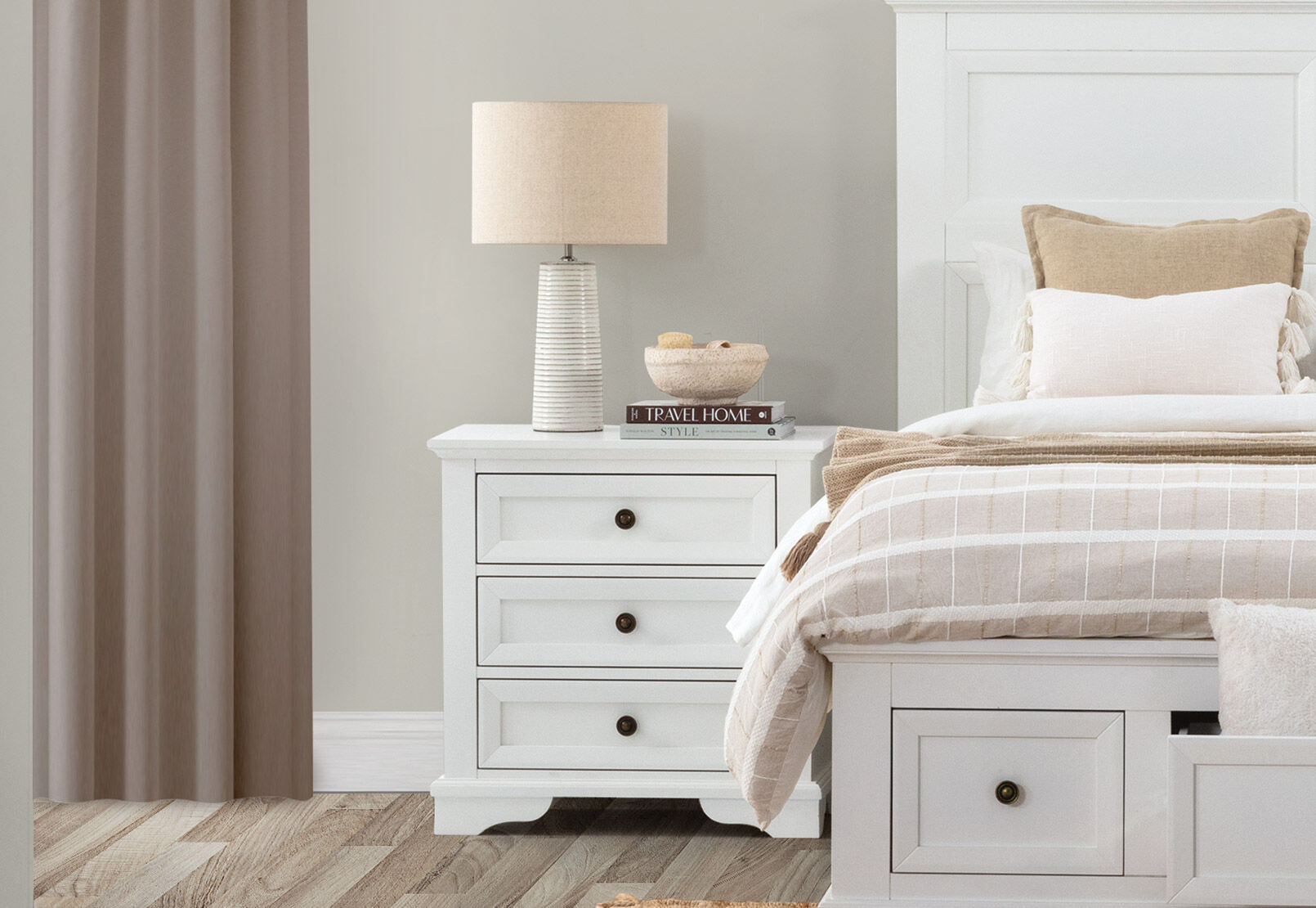 WHITE CHANELLE Bedside