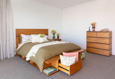 MEDORA - 4 Piece King Tall Chest Bedroom Suite