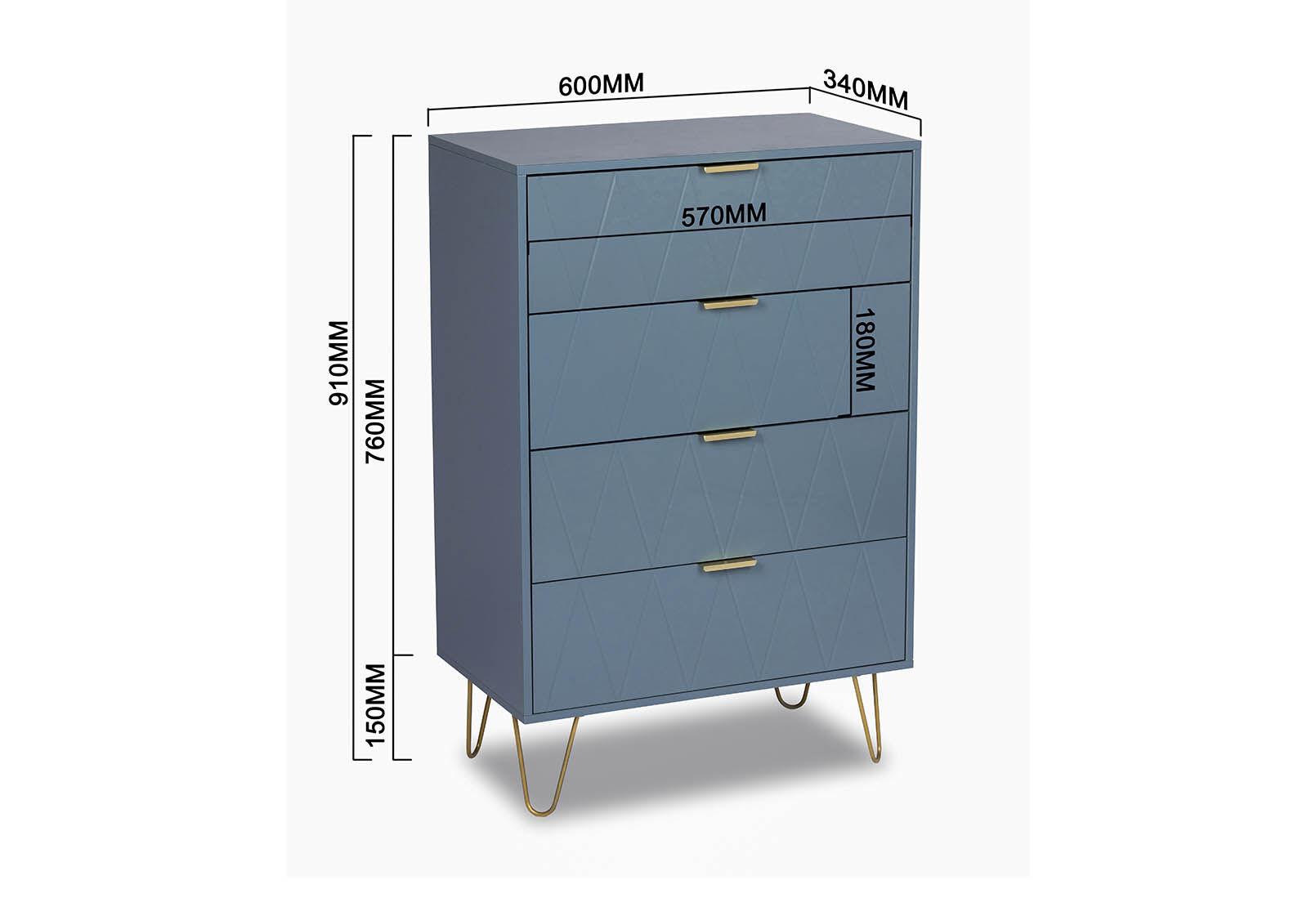 DORSEY - 4 Drawer Tall Chest DORSEY