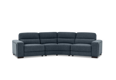 ELISEO FABRIC - 4 Seater Wedge Sofa