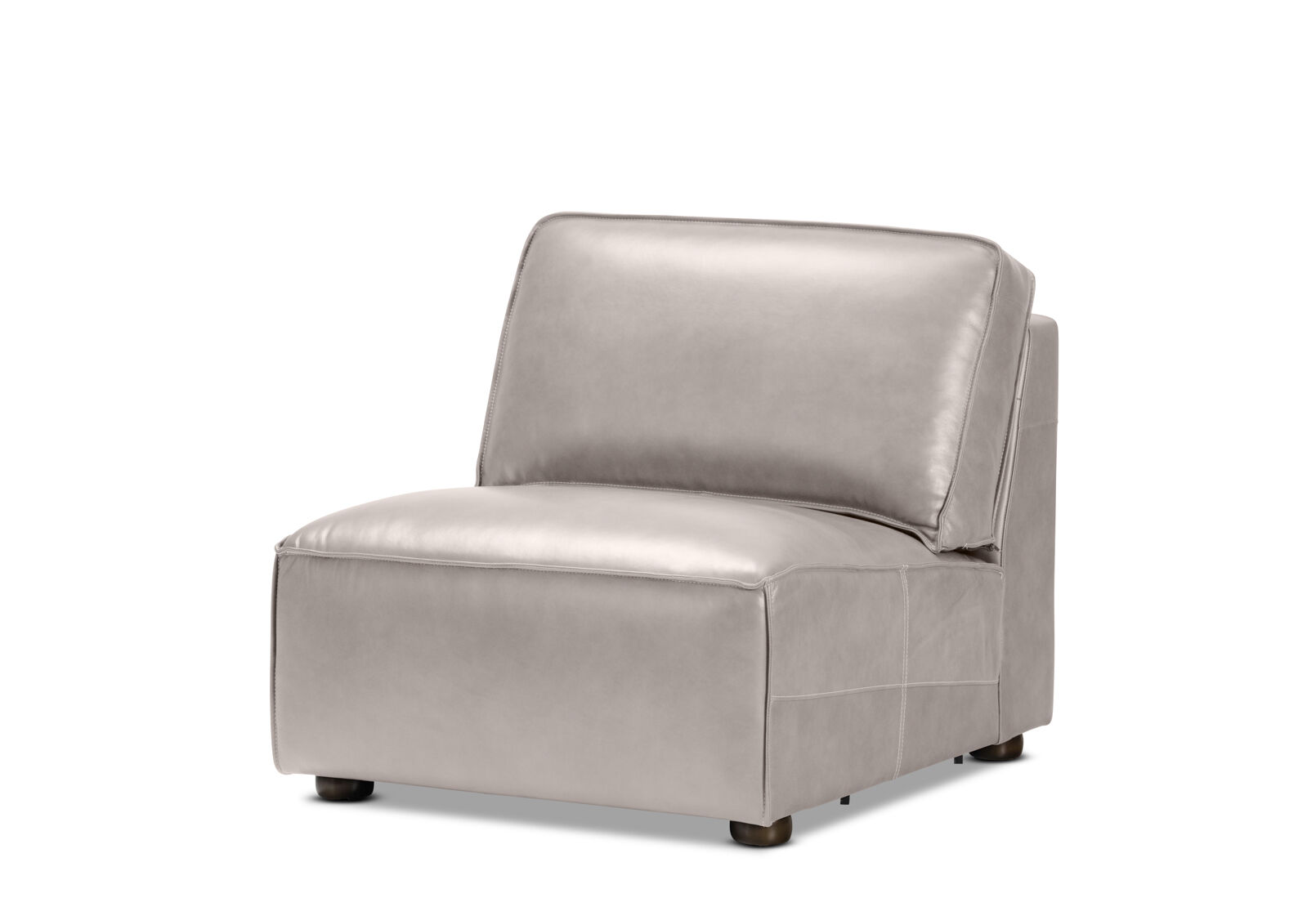 BARTELLE LEATHER - Modular Armless Chair BARTELLE LEATHER