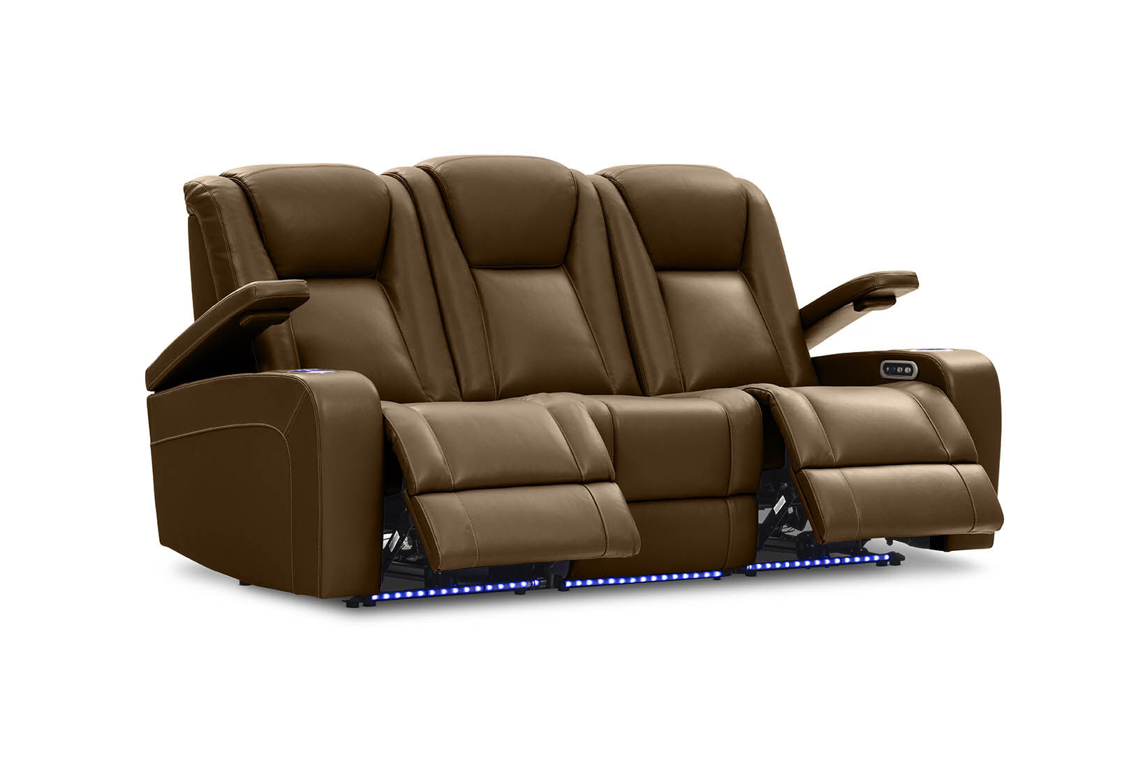 SENTINAL MK2 LEATHER - 3 Seater with 2 Electric Recliners SENTINAL MK2 LEATHER