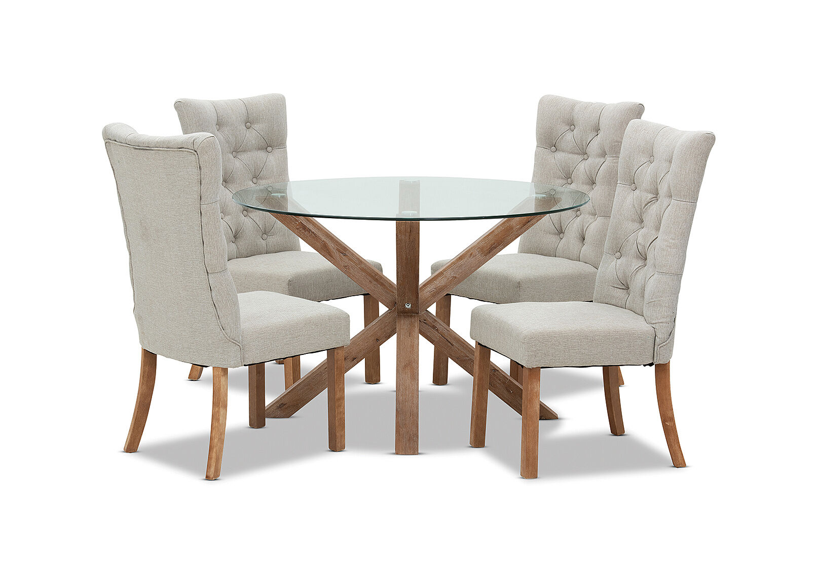 PROMENADE - 5 Piece Dining Suite with Nottingham Chairs PROMENADE