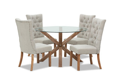 PROMENADE - 5 Piece Dining Suite with Nottingham Chairs