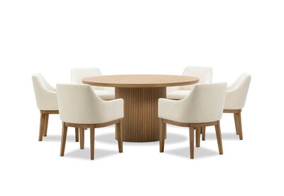 MIRAN - 7 Piece 1500 Dining Suite with Armondo Dining Chairs