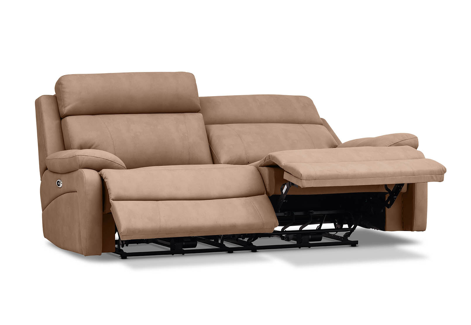 LYNCOLN - Fabric 2.5 Seat Sofa with Inbuilt Electric Recliners LYNCOLN