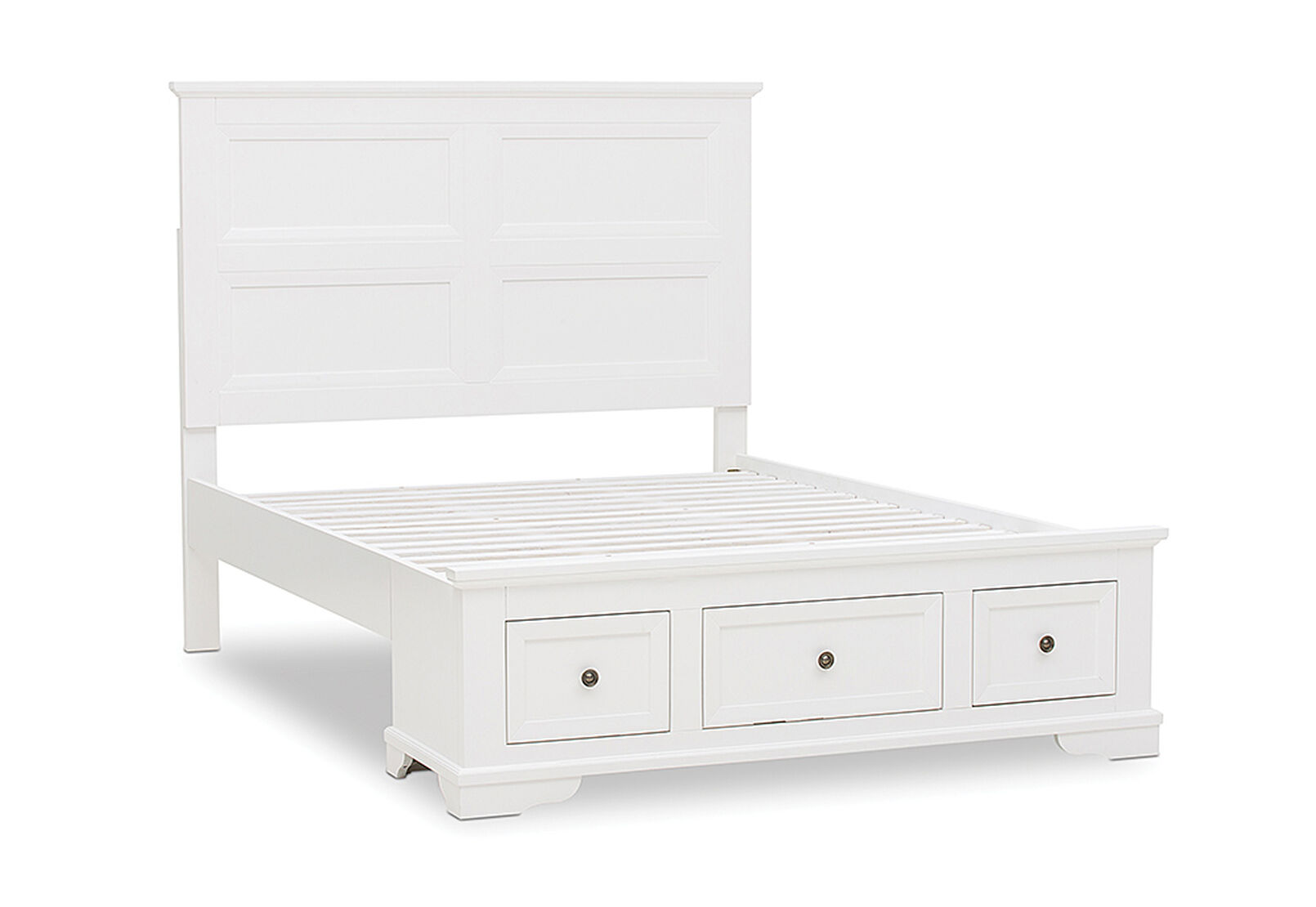 WHITE CHANELLE Queen Bed