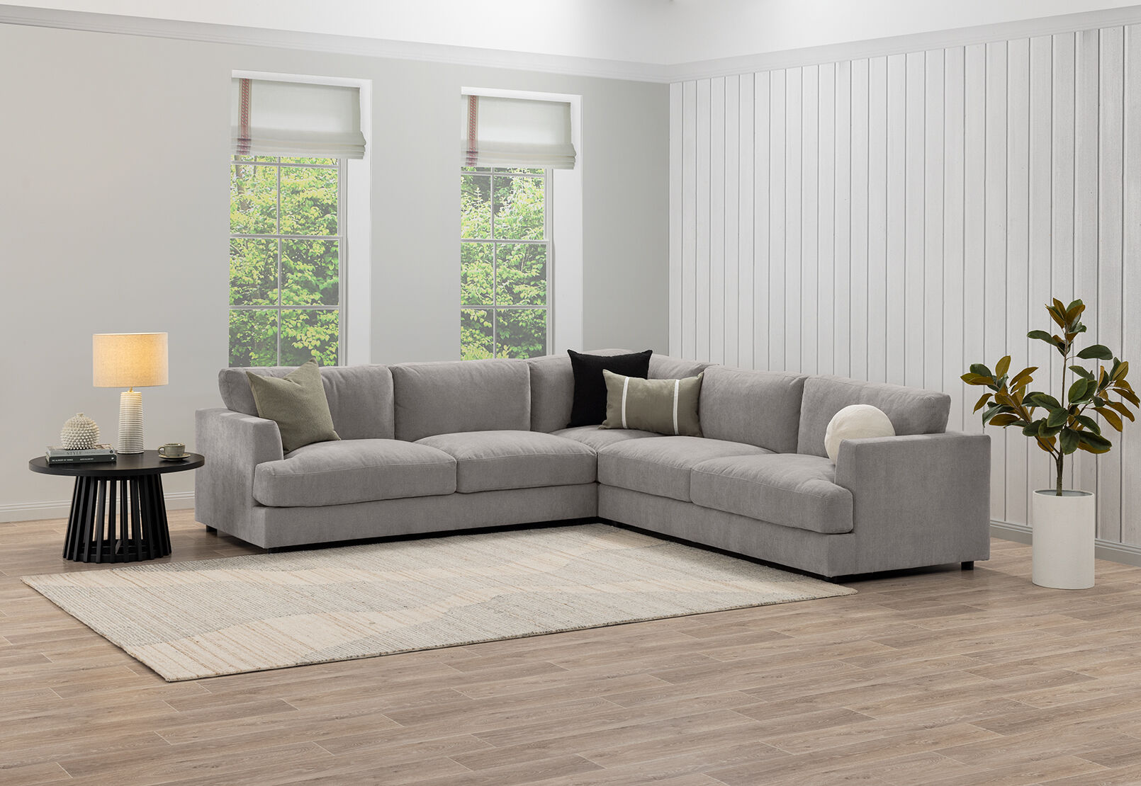 COURTNEY FABRIC - 5 Seater Corner Lounge COURTNEY FABRIC