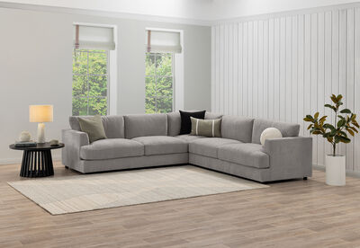COURTNEY FABRIC - 5 Seater Corner Lounge