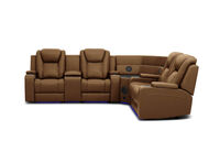 SENTINAL MK2 LEATHER - 4 Piece Corner with LHF Console SENTINAL MK2 LEATHER