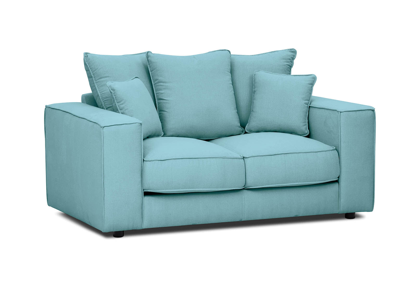 TEAL AIMEE Fabric 2 Seat Sofa