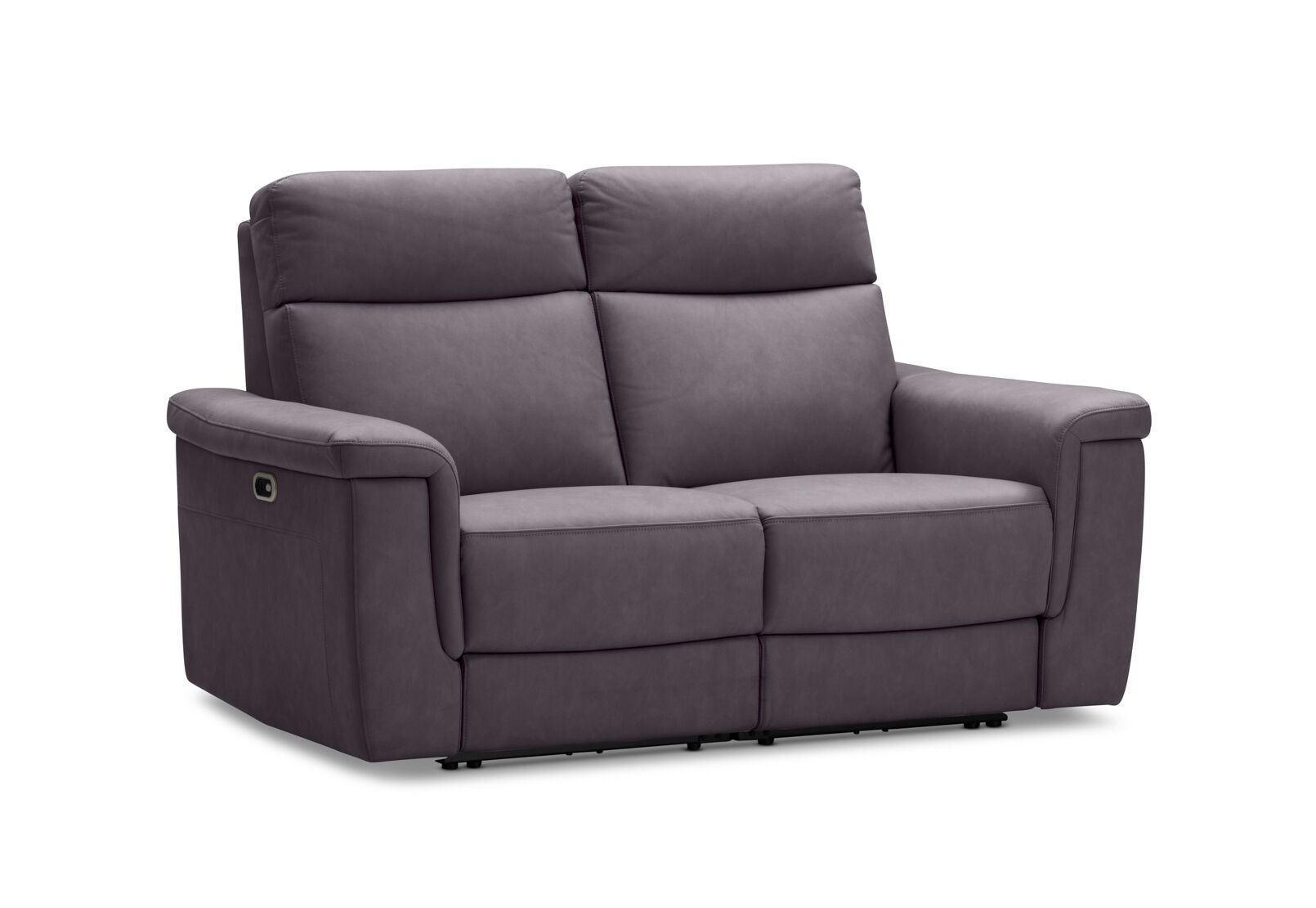 CHARCOAL SERGIO FABRIC 2 Seater with 2 inbuilt Electric Recliners