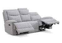 HARLINGEN FABRIC - 3 Seater Electric Recliners with Drop Down Table HARLINGEN FABRIC