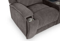 BAYTOWN FABRIC - 2 Seater Electric Recliners with Console BAYTOWN FABRIC