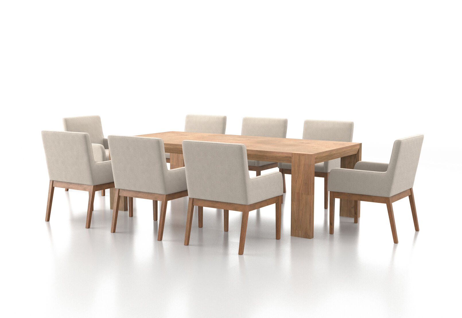 SORVINO - 9 Piece Dining Suite with Lazarus Dining Chairs SORVINO