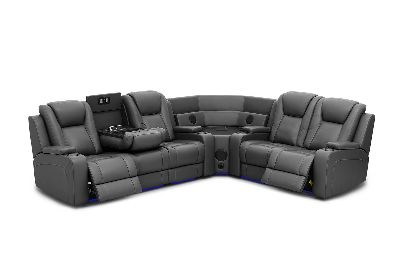 SENTINAL MK2 LEATHER - 5 Piece Corner with LHF 3 Seater SENTINAL MK2 LEATHER