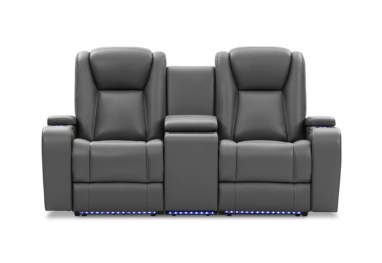 SENTINAL MK2 LEATHER - 2 Seater with 2 Electric Recliners and Console SENTINAL MK2 LEATHER