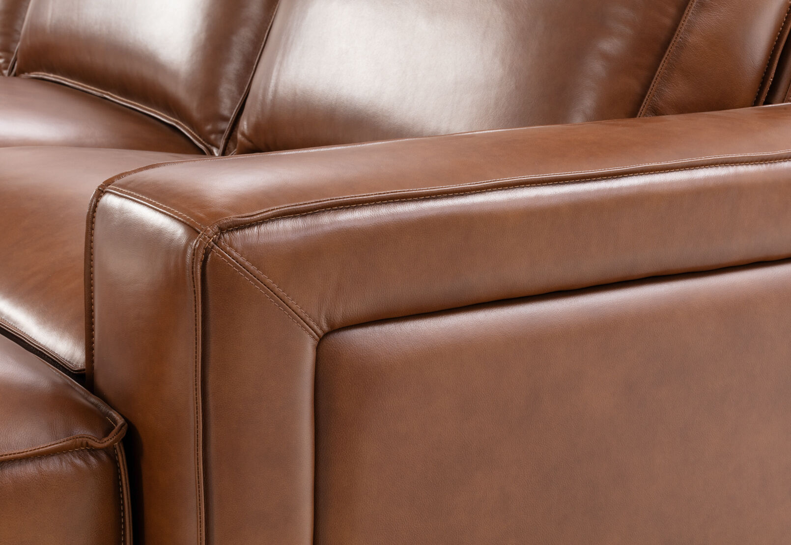 BARTELLE LEATHER - 3.5 Seater Sofa with Ottoman BARTELLE LEATHER