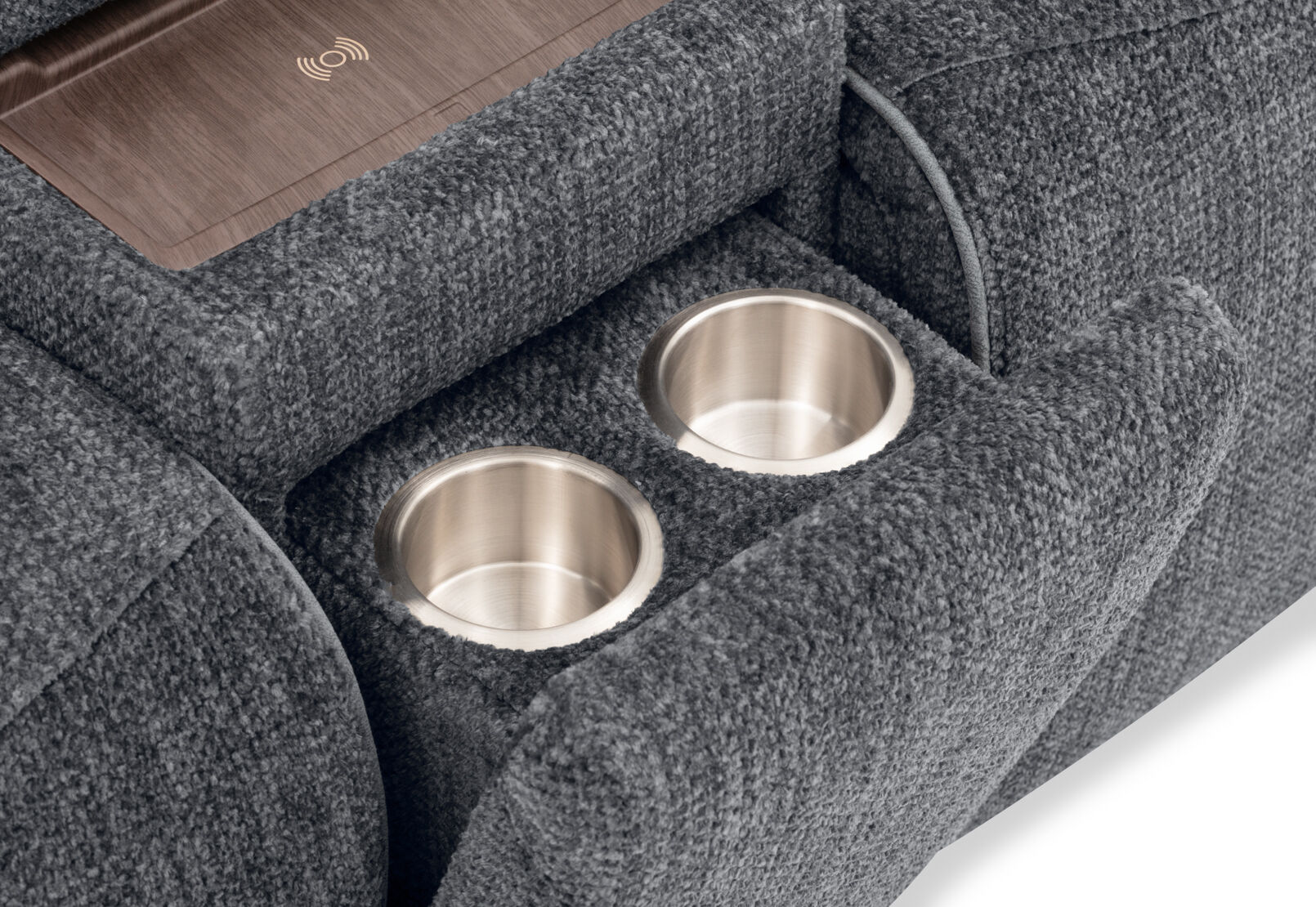 SEYMOUR FABRIC - 5 Seater Corner Lounge with LHF Console SEYMOUR FABRIC