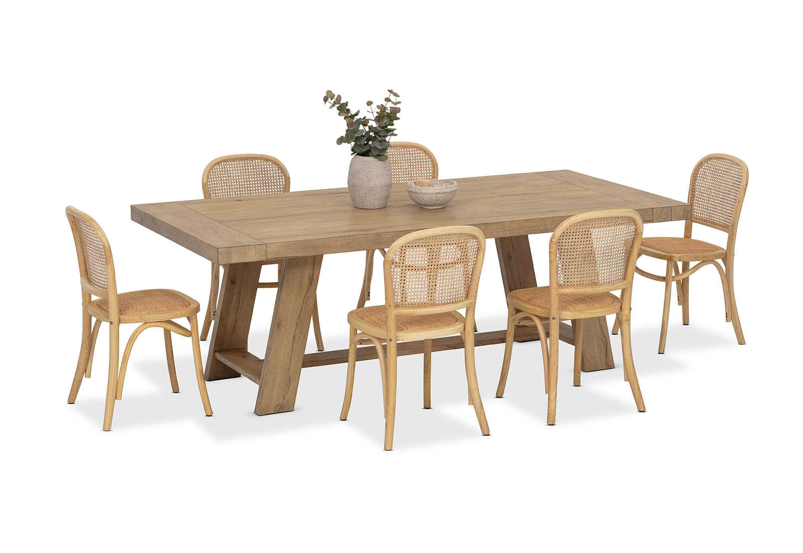 MALIK - 7 Piece Dining Suite with Toulouse Dining Chairs MALIK