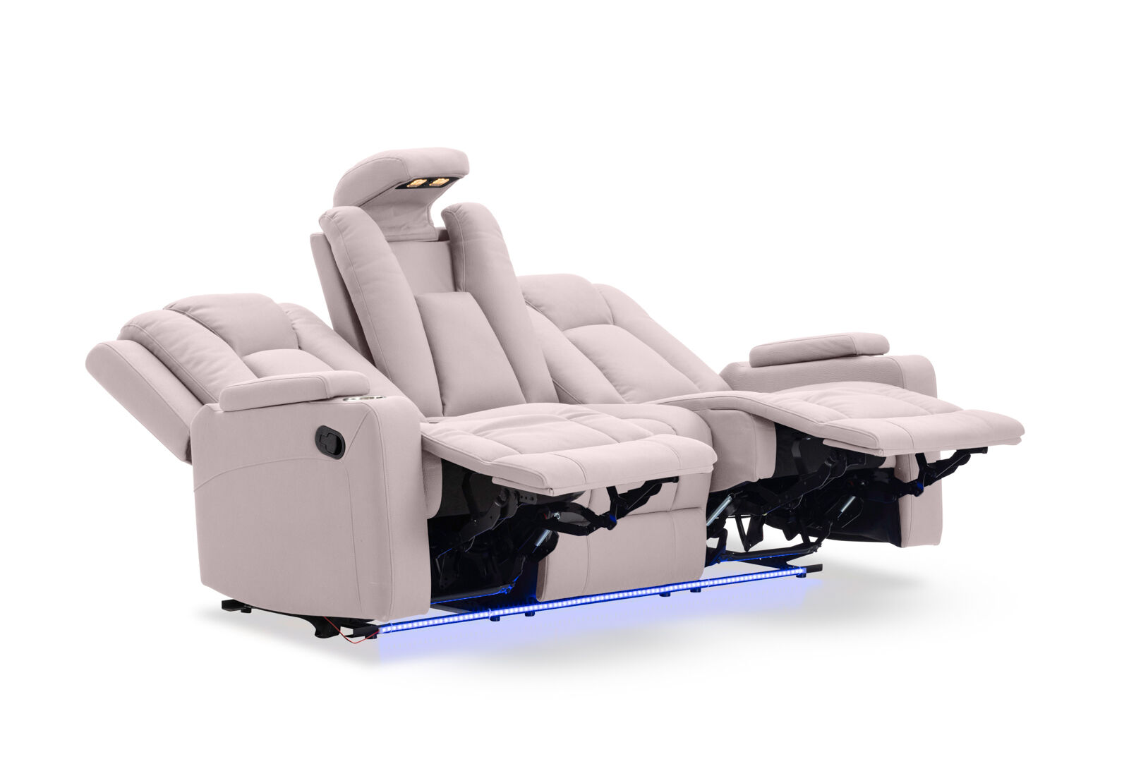 TRAVIS FABRIC - 3 Seater with Recliners TRAVIS FABRIC