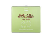 QUEEN WASHABLE WOOL QUILT - Washable Wool Quilt 500gsm QUEEN WASHABLE WOOL QUILT