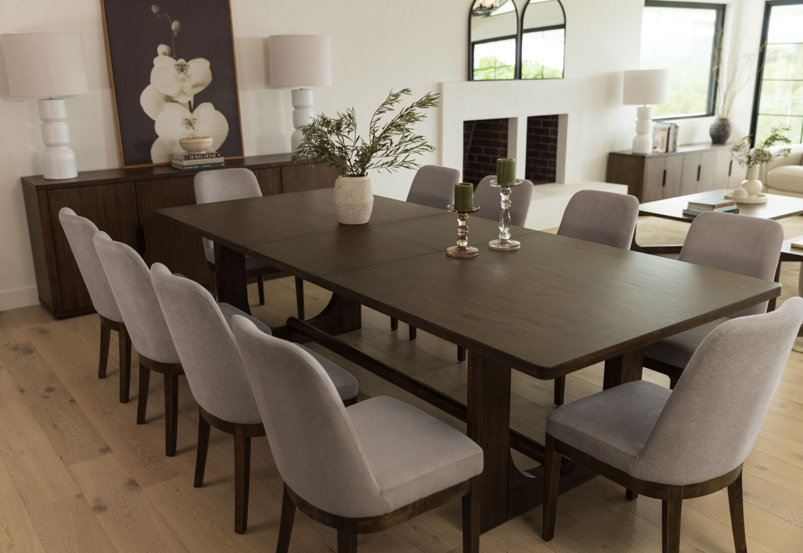 NICCOLO - 11 Piece 2200 Dining Suite with 10 Santino Dining Chair NICCOLO