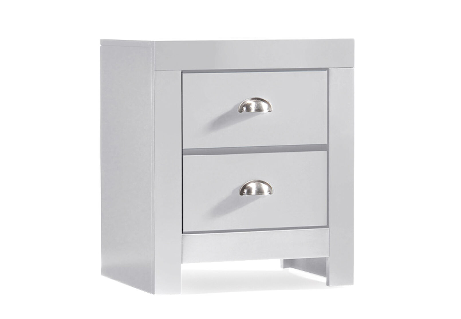 WHITE BARN 2 Drawer Bedside Table