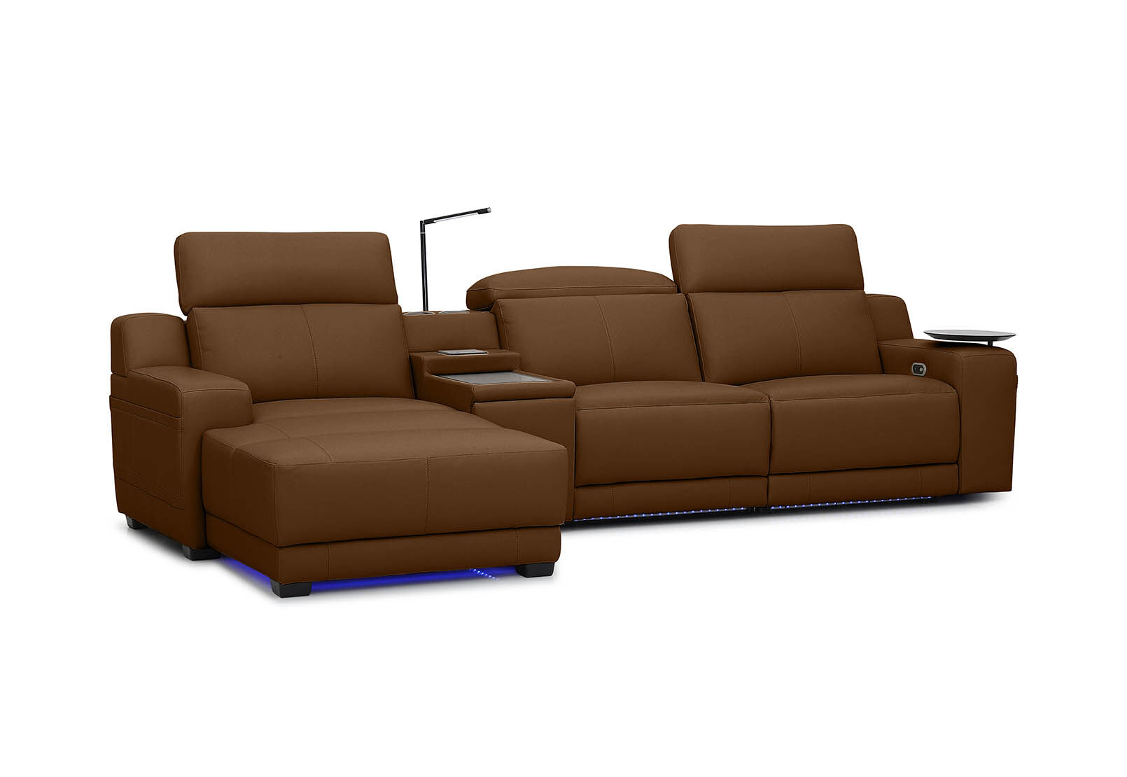 CASSIUS MK2 LEATHER - 3 Seater LHF Chaise CASSIUS MK2 LEATHER