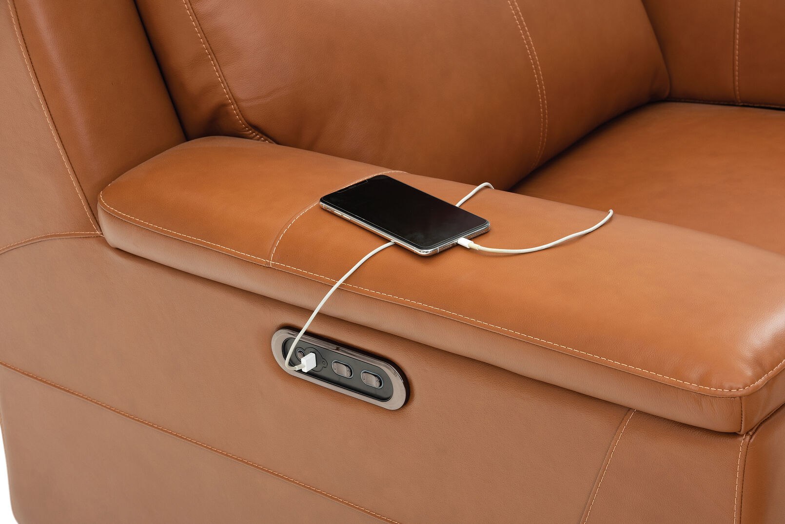 ARISTOTLE - Leather Electric Recliner ARISTOTLE