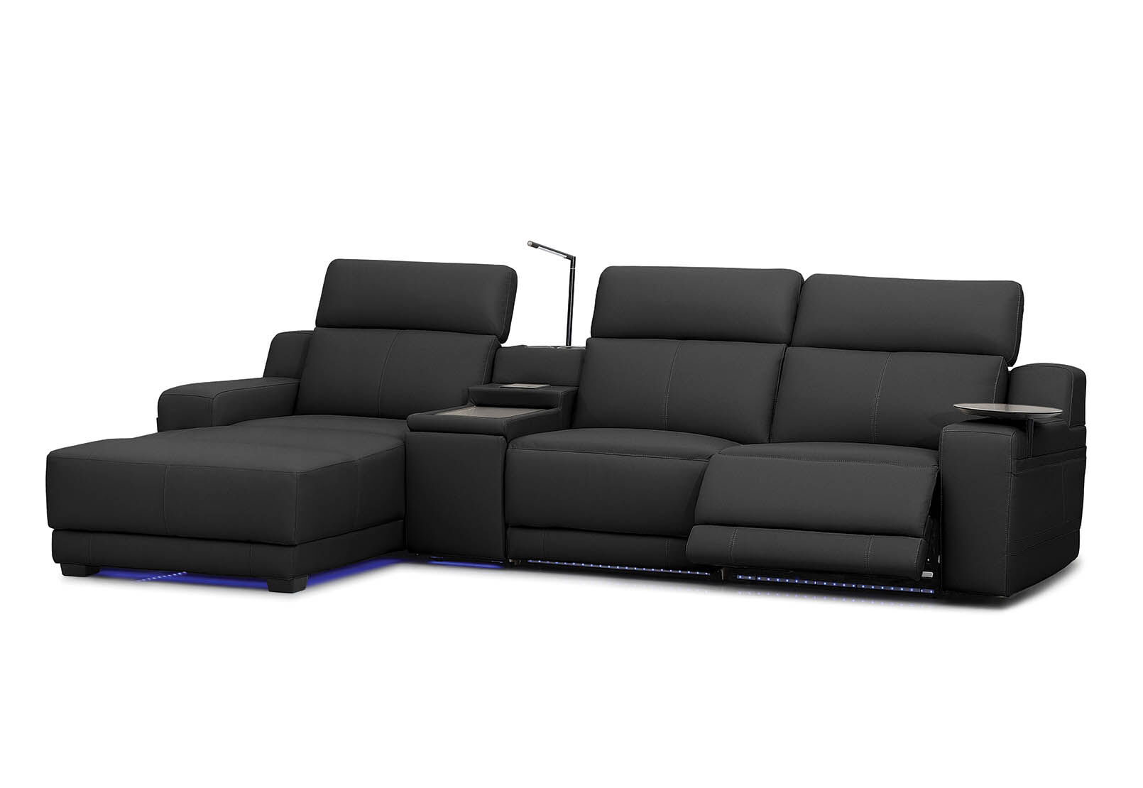 CASSIUS MK2 LEATHER - 3 Seater LHF Chaise CASSIUS MK2 LEATHER