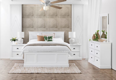 CHRYSTELLE - 4 Piece Queen Dresser Bedroom Suite