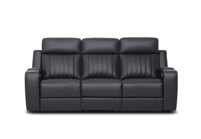 THANE LEATHER - 3 Seater Sofa with 2 Inbuilt Electric Recliners