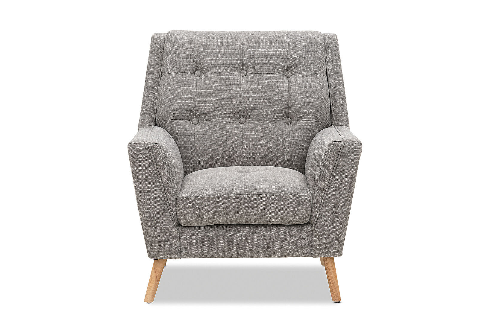 CEMENT FABRIC MID CENTURY Fabric Accent Chair Amart Furniture