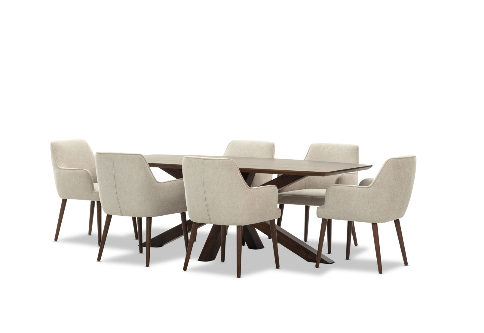 AUGUSTUS - 7 Piece Suite with Graysen Dining Chairs. AUGUSTUS