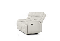 HOLLYWOOD LEATHER - 2 Seater with Electric Recliners & Console HOLLYWOOD LEATHER