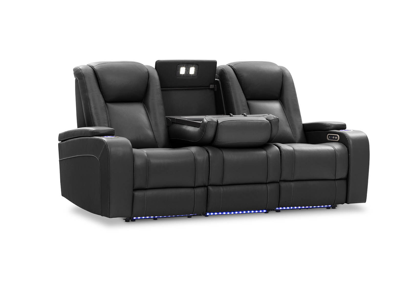 SENTINAL MK2 LEATHER - 3 Seater with 2 Electric Recliners SENTINAL MK2 LEATHER