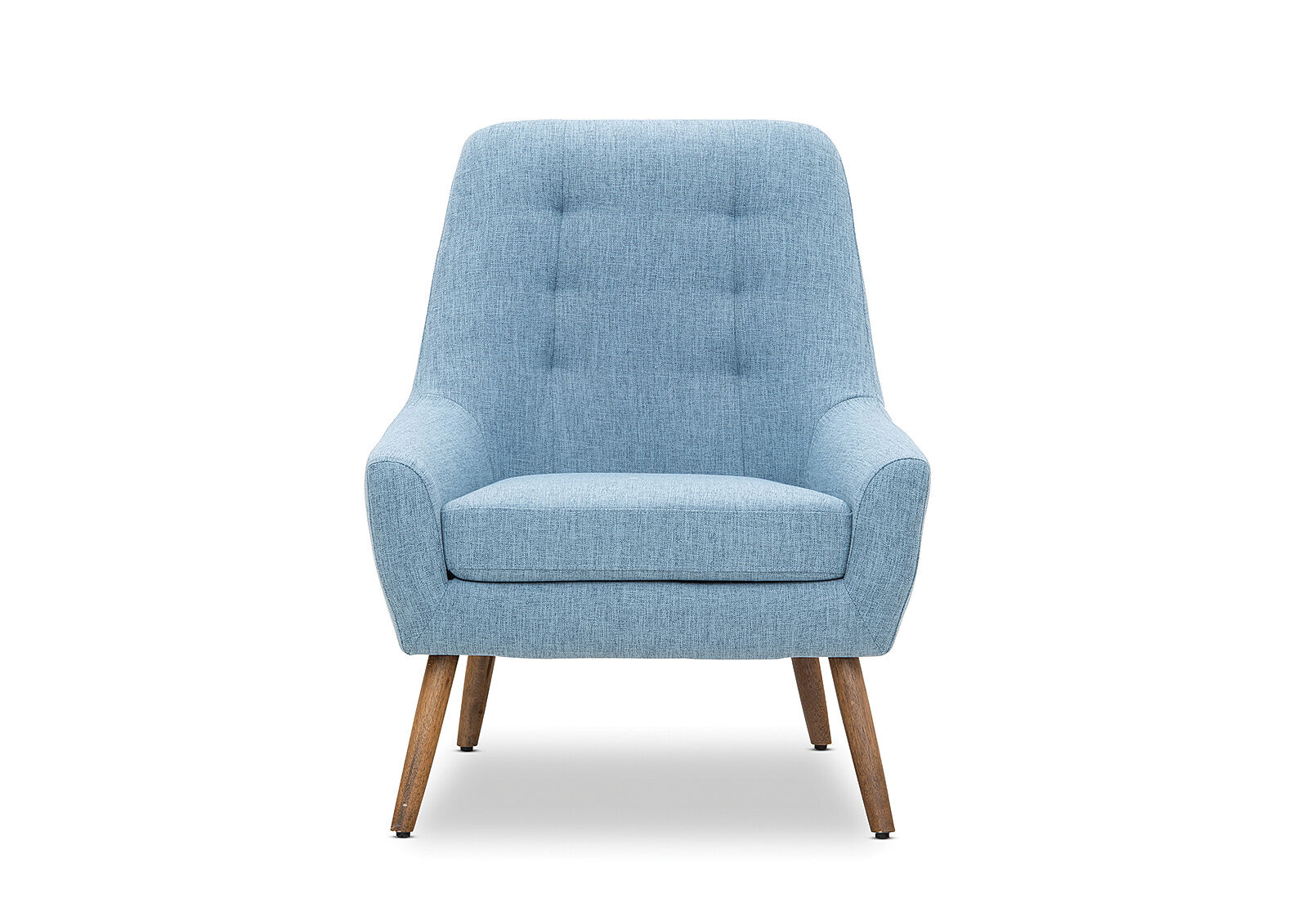 LIGHT BLUE PENNY Fabric Accent Chair