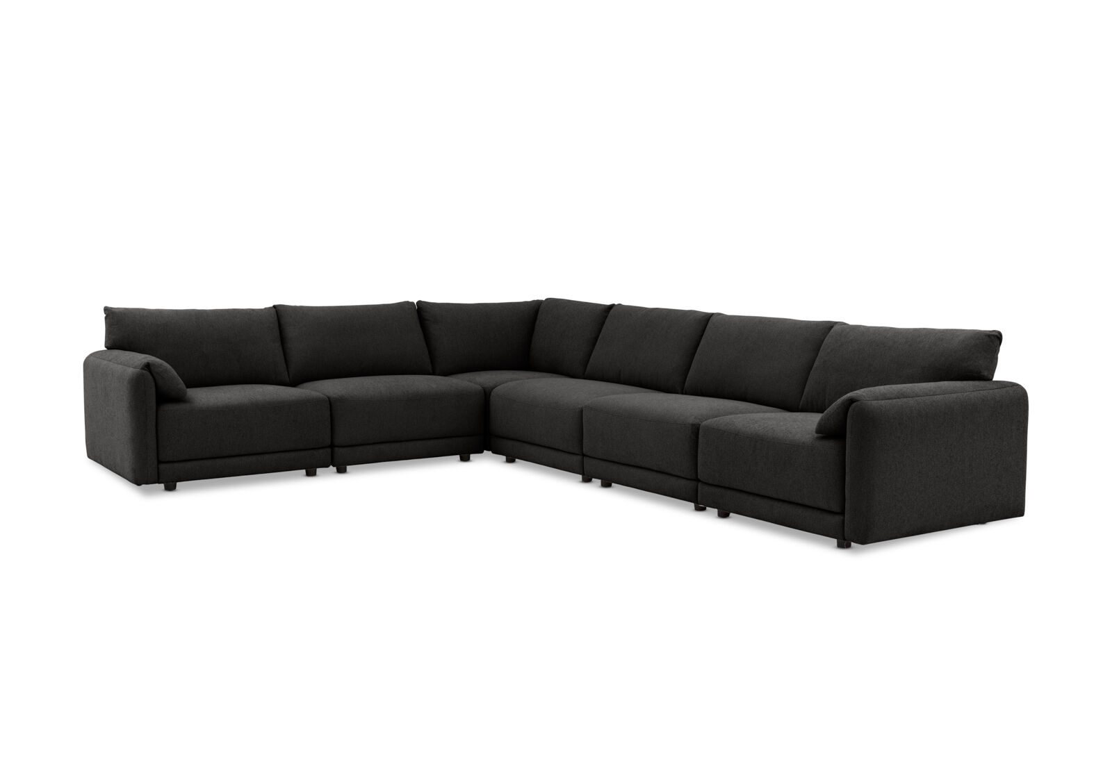 VARLEY FABRIC - 6 Seater Corner Lounge Setting. VARLEY FABRIC