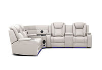 SENTINAL MK2 LEATHER - 4 Piece Corner with RHF Console SENTINAL MK2 LEATHER