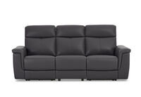 SERGIO LEATHER - 3 Seater with 2 Inbuilt Electric Recliners SERGIO LEATHER