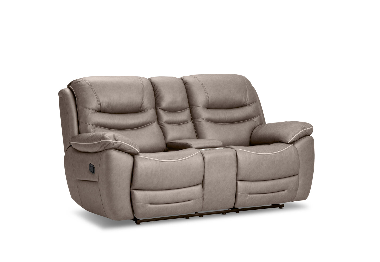 FEDERER FABRIC - 2 Seater with Inbuilt Recliners and Console FEDERER FABRIC
