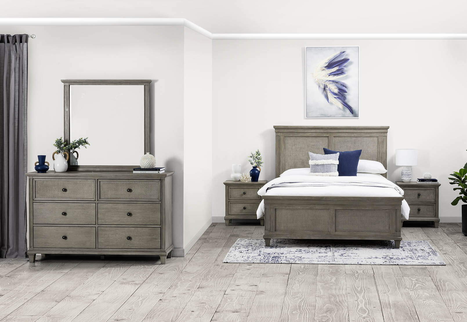 ANDERSON - 4 Piece King Bed Dresser Suite ANDERSON