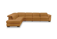 LUCIANO - Leather Corner Lounge with 3 Inbuilt Electric Recliners and Left-Hand Facing Chaise LUCIANO