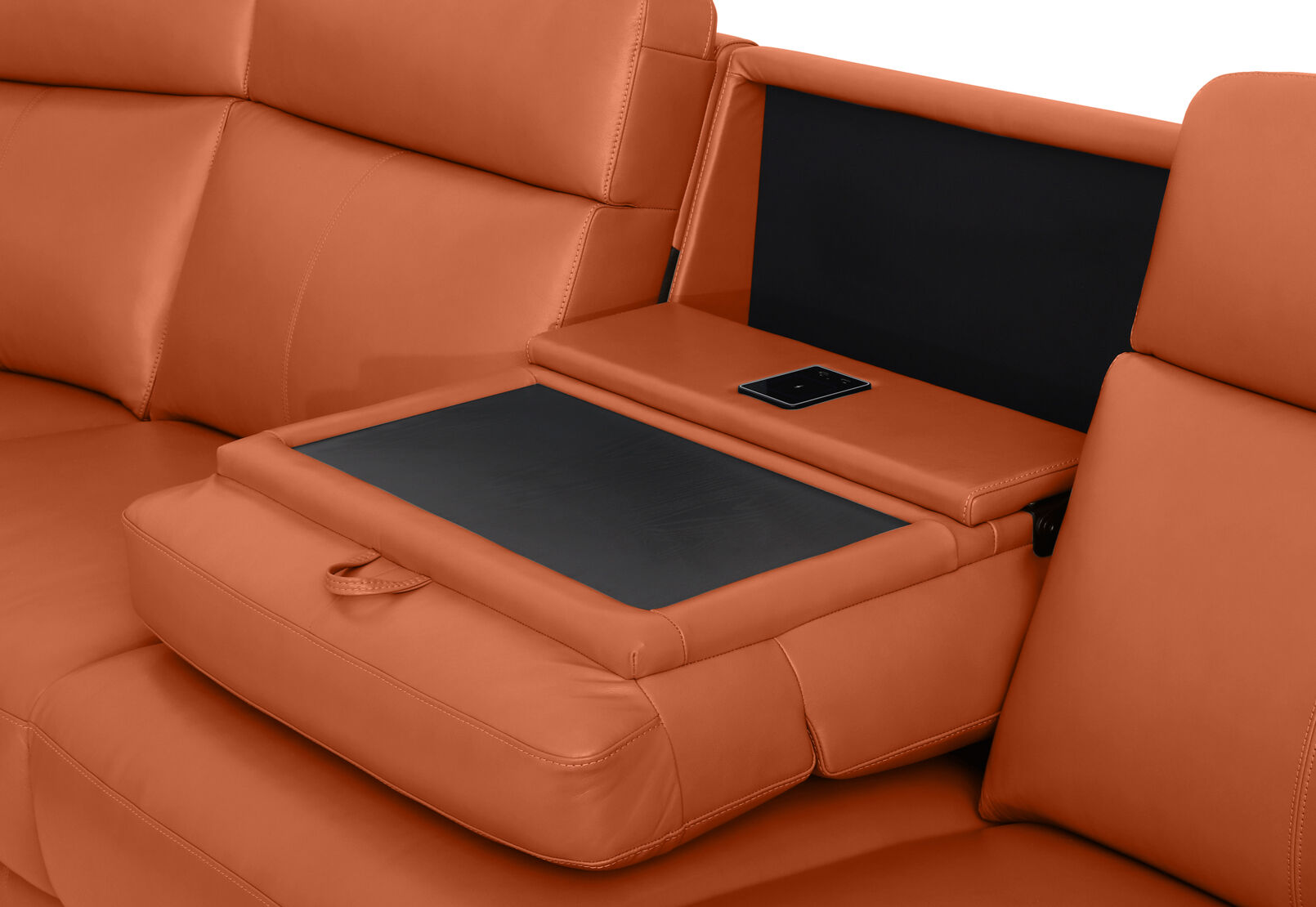 SERGIO LEATHER - 6 Seater RHF Corner SERGIO LEATHER